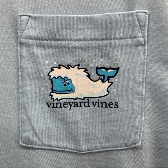 Vineyard Vines Men's Size S Long Sleeve Light Blue Pullover Shirt Whale Logo - Picture 6 of 10
